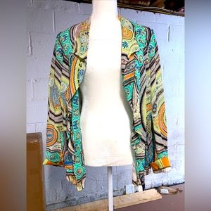 Etro Paisley Silk Blazer 50